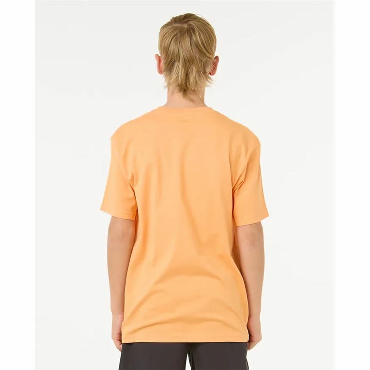 Child’s Short Sleeve T-Shirt Rip Curl Raw Energy Frame Tee Orange