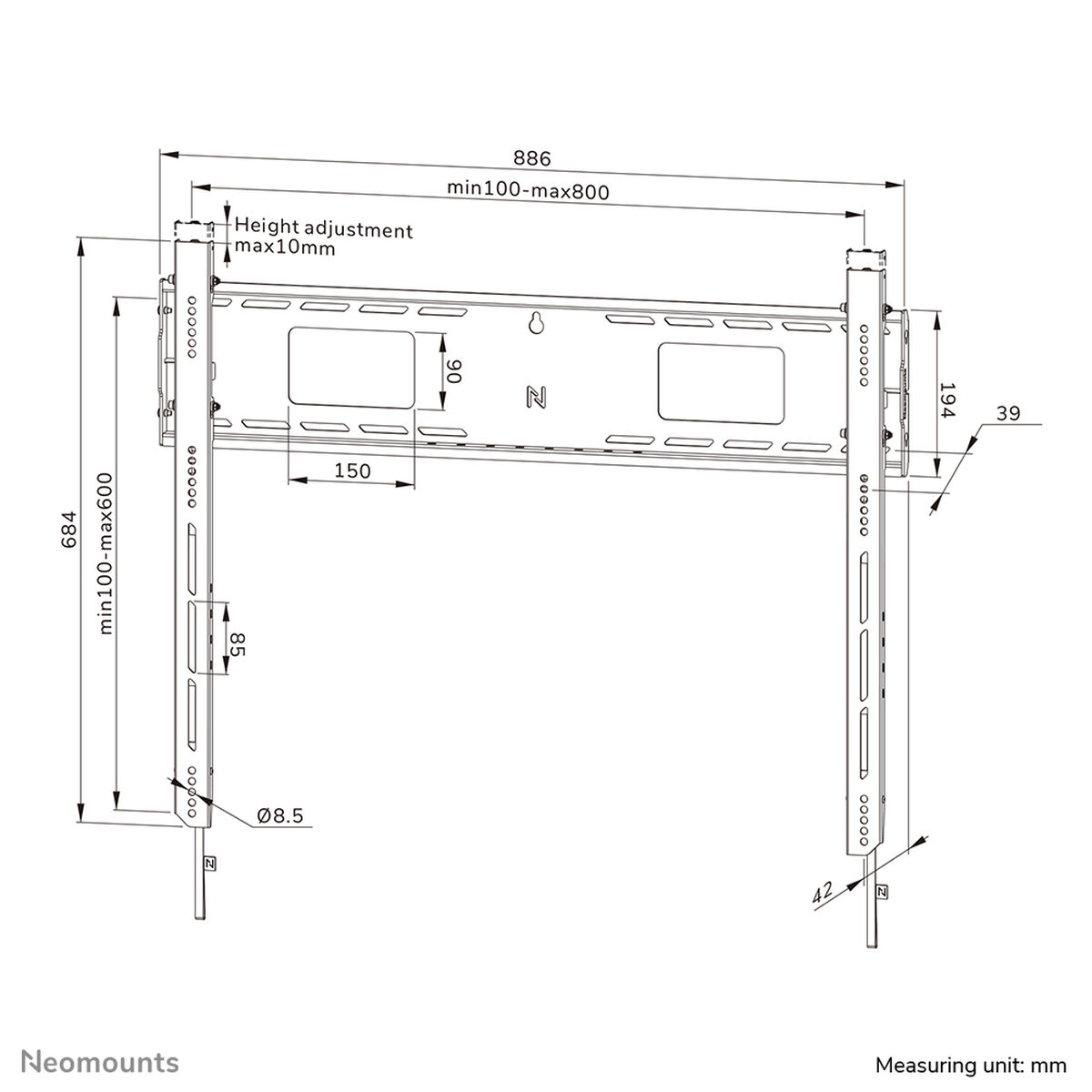 TV Mount Neomounts WL30-750BL18 43″