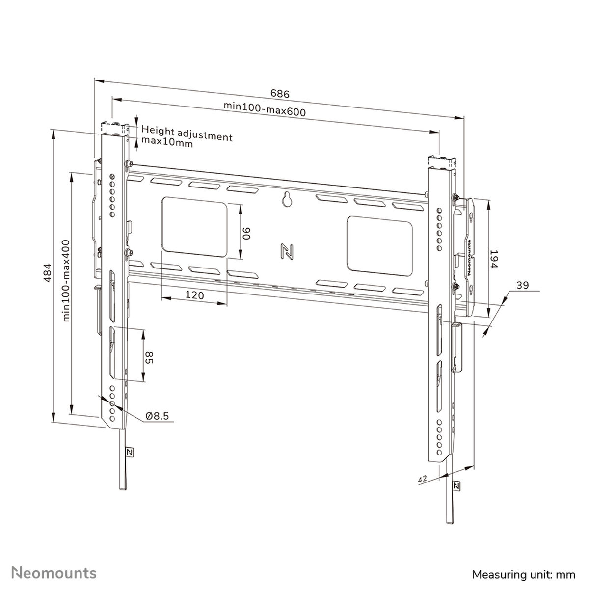 TV Mount Neomounts WL30-750BL16 42″ 86″