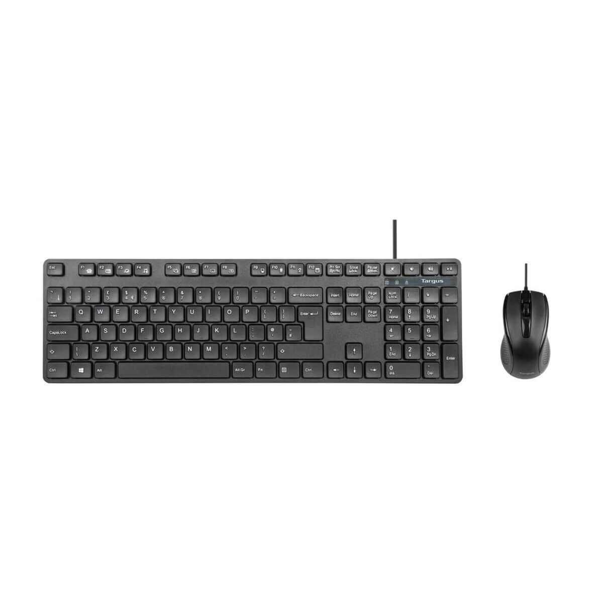 Keyboard and Mouse Targus AKM622ES Black Spanish QWERTY Keyboard and Mouse Targus AKM622ES Black Spanish QWERTY