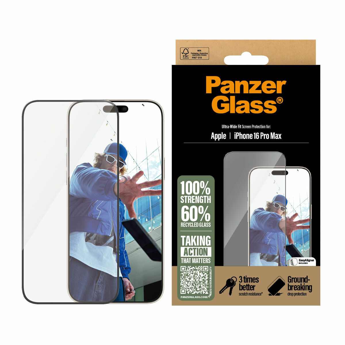 Mobile Screen Protector PanzerGlass iPhone 16 Pro Max Mobile Screen Protector PanzerGlass iPhone 16 Pro Max
