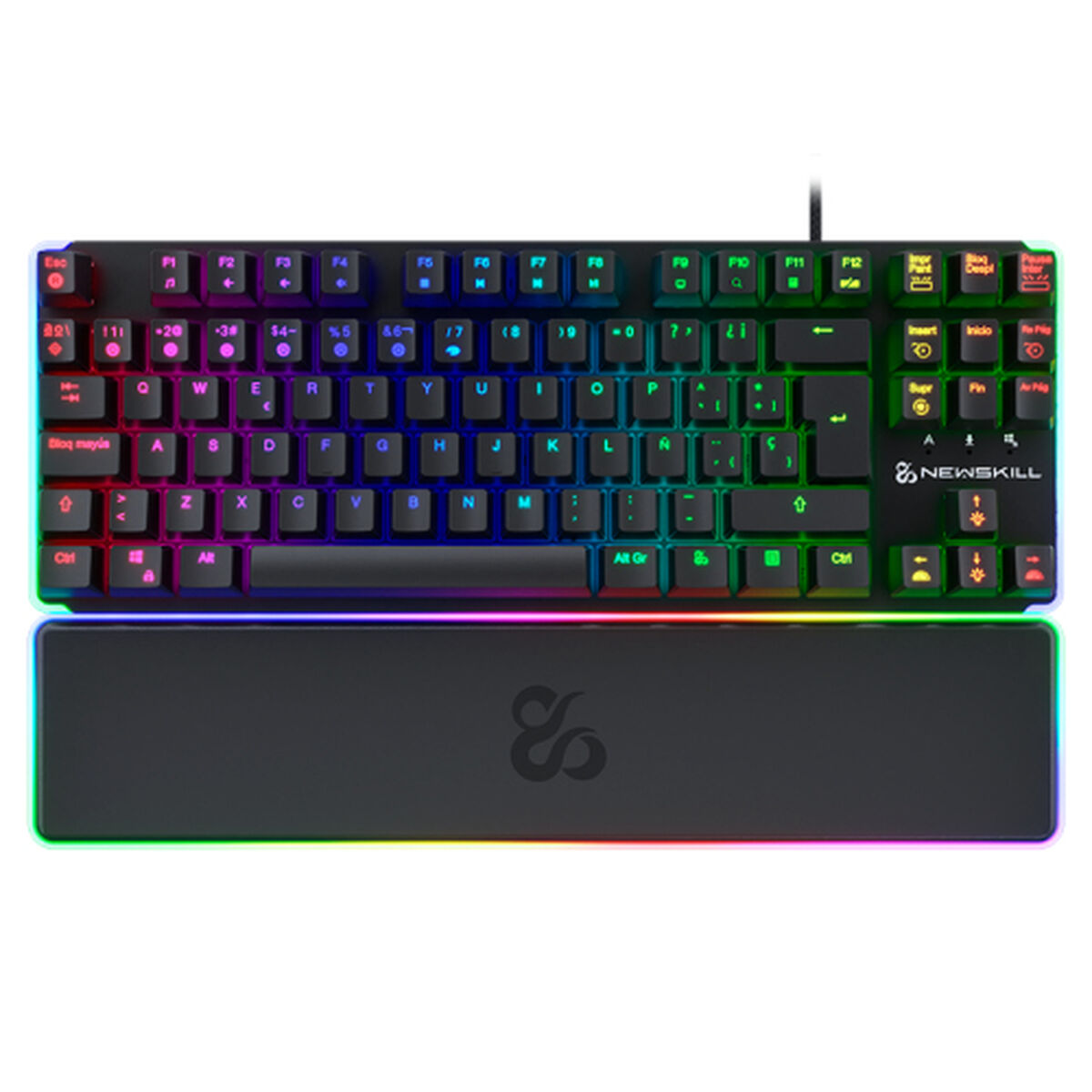 Keyboard and Mouse Newskill NS-KB-GUNGNYRT-GAT-R Black Spanish QWERTY