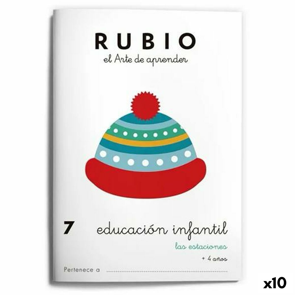 Early Childhood Education Notebook Rubio NÂº7 A5 Spanish (10 Units)