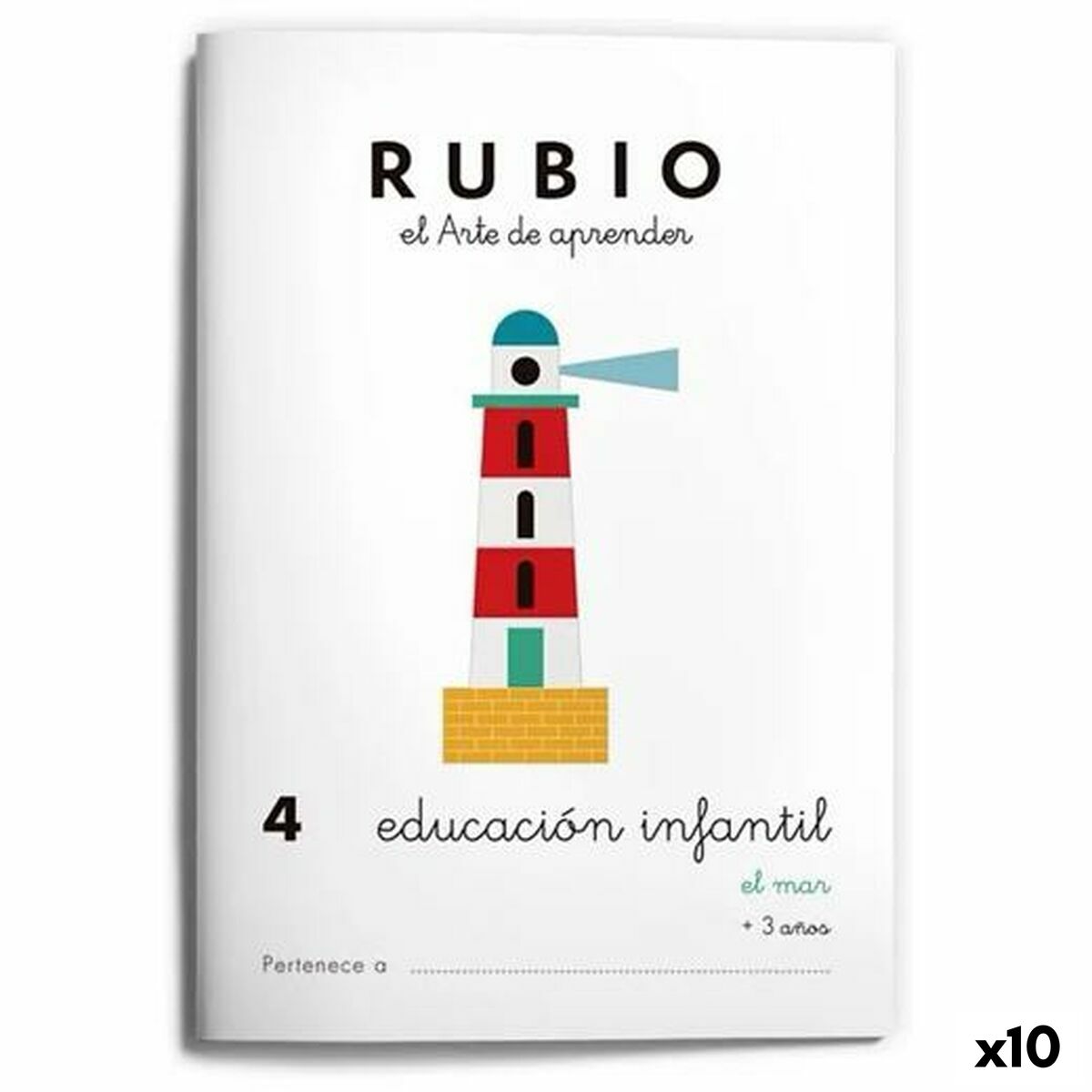 Early Childhood Education Notebook Rubio NÂº4 A5 Spanish (10 Units)