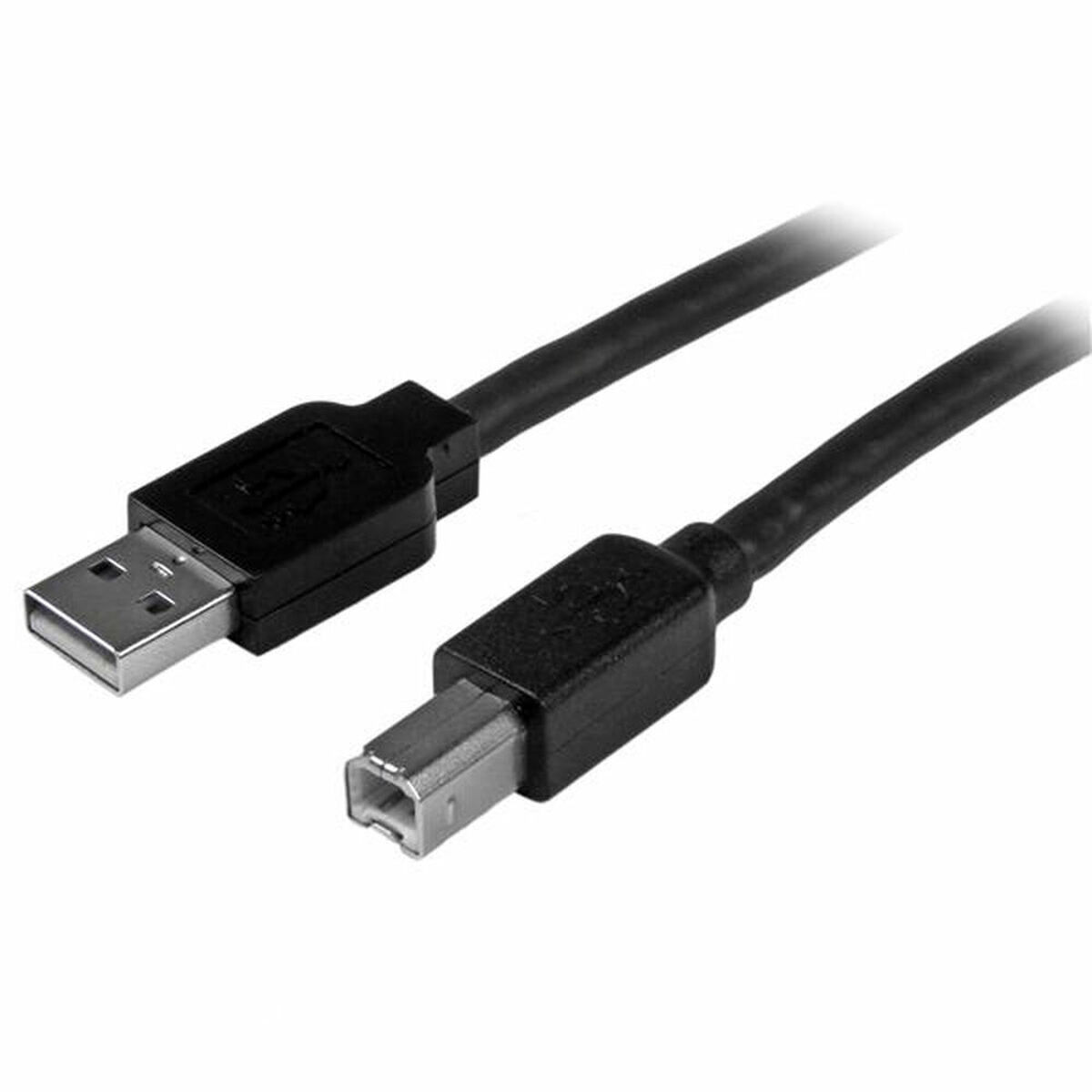 USB Cable Startech USB2HAB50AC Black Aluminium USB Cable Startech USB2HAB50AC Black Aluminium