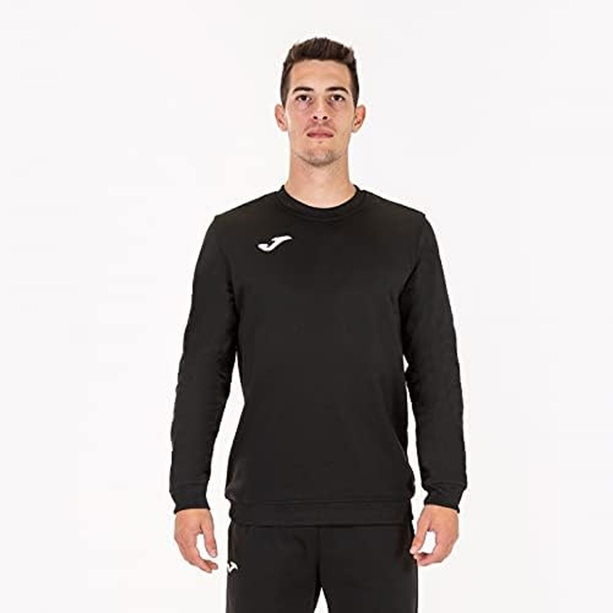 Mens Sweatshirt without Hood Joma Sport Cairo II Black