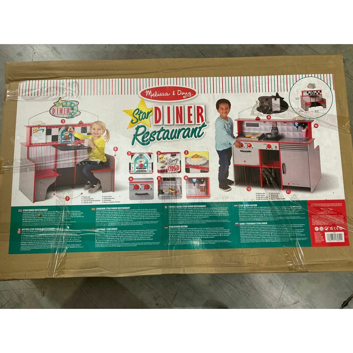 Toy kitchen Melissa & Doug Restaurant 108 x 66 x 18 cm