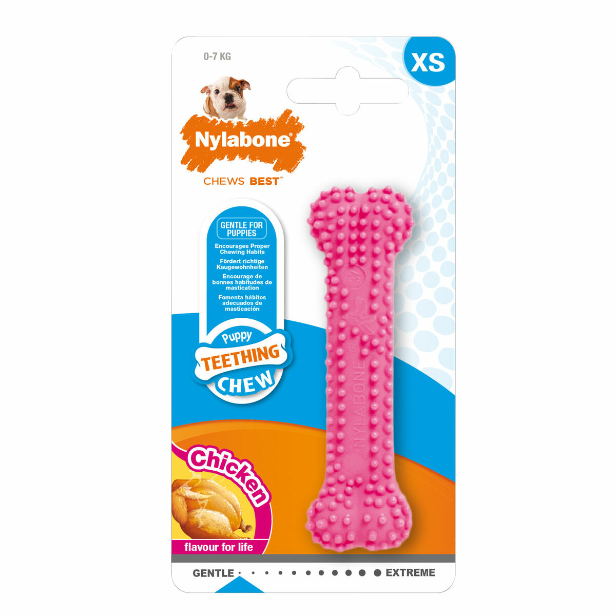 Dog chewing toy Nylabone Birka Pink Chicken XS Dog chewing toy Nylabone Birka Pink Chicken XS