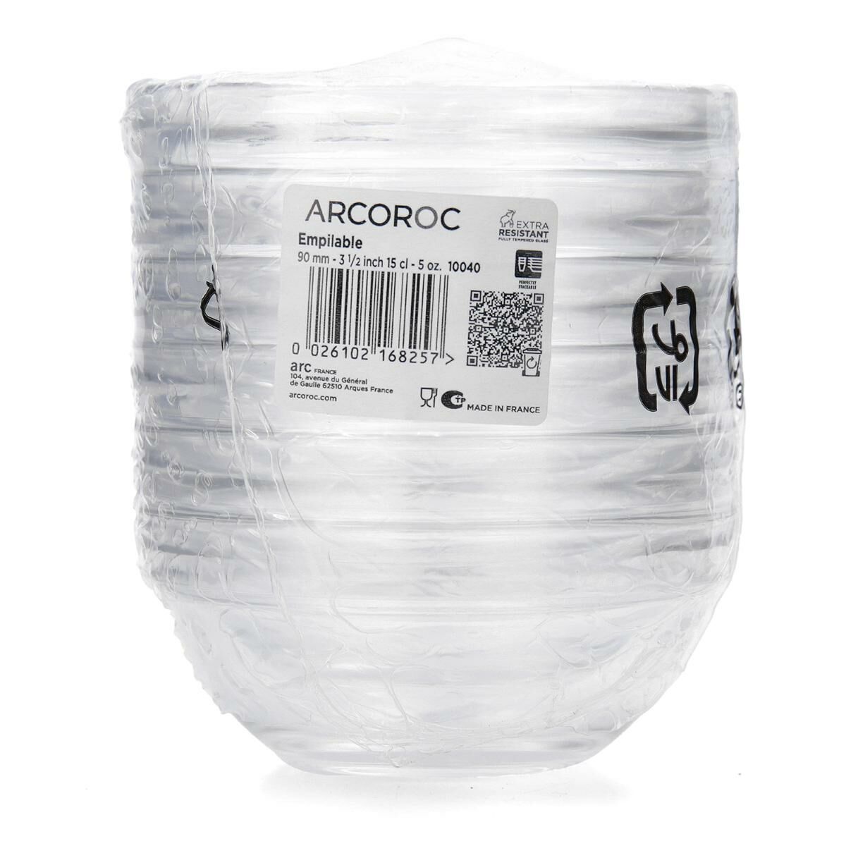 Flat Plate Arcoroc Restaurant 30 x 26 cm White Glass (6 Units)