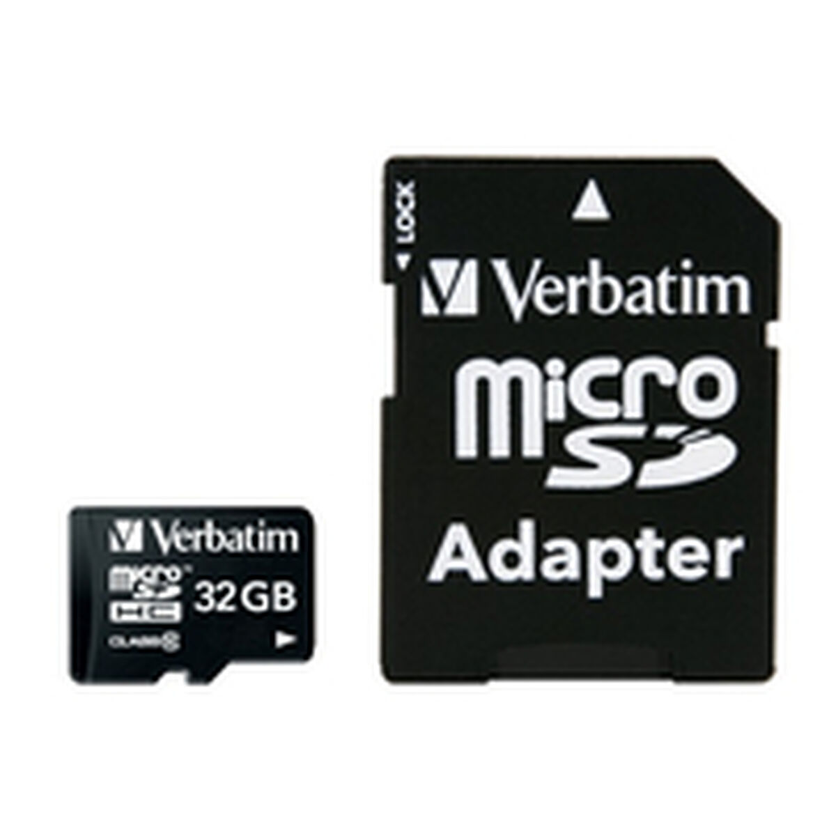 Micro SD Memory Card with Adaptor Verbatim 44082 32 GB