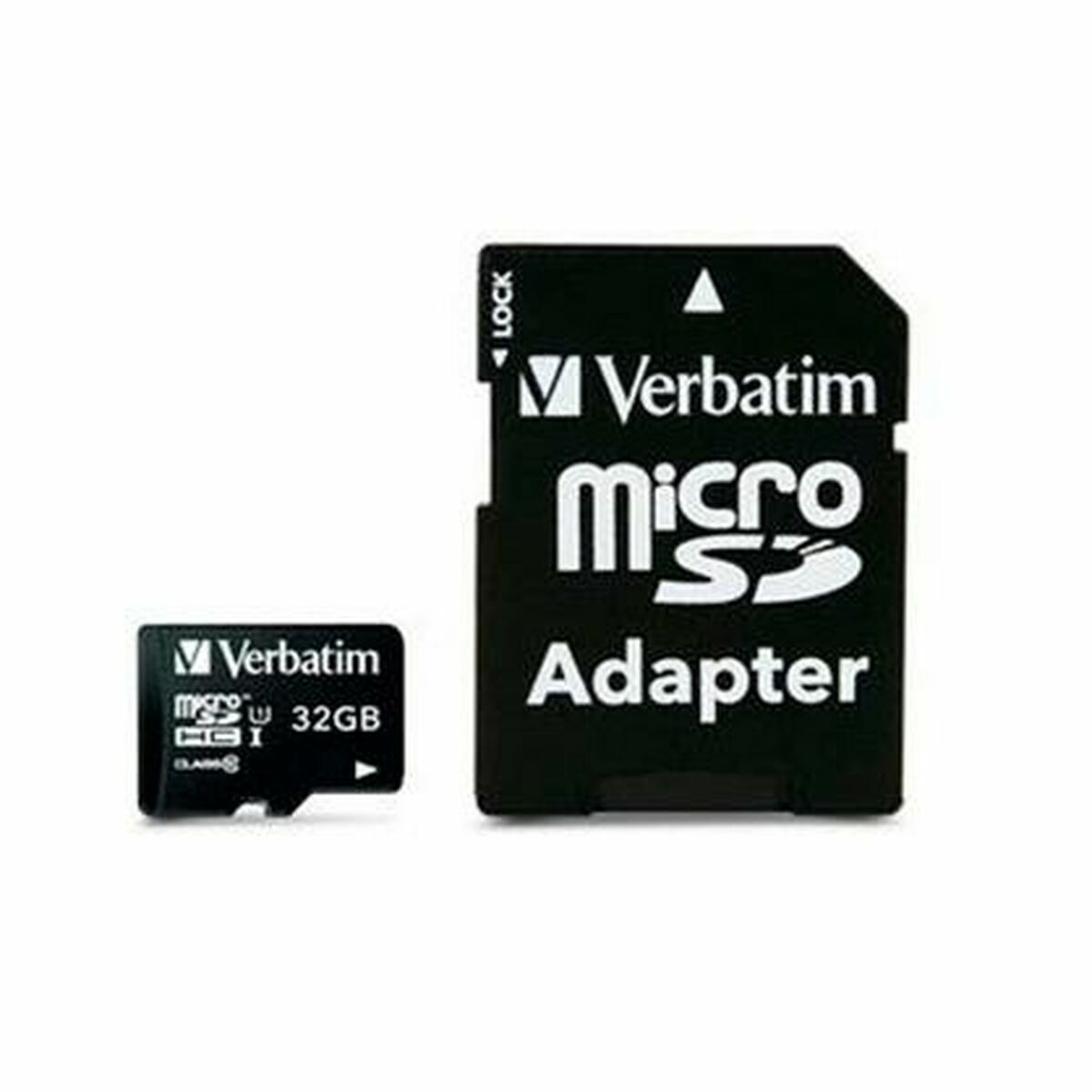 Micro SD Memory Card with Adaptor Verbatim 44082 32 GB Micro SD Memory Card with Adaptor Verbatim 44082 32 GB