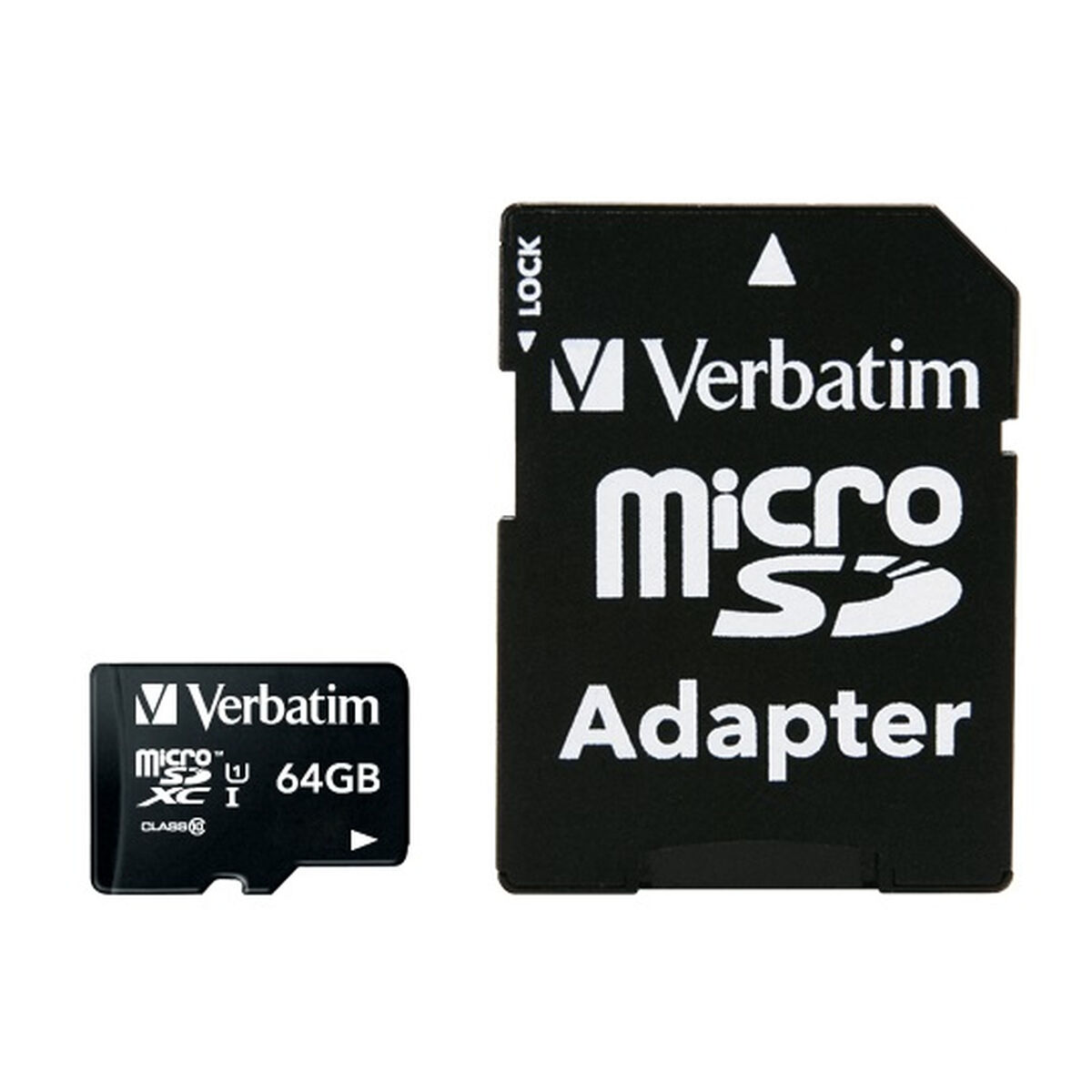 Micro SD Memory Card with Adaptor Verbatim 44084 Micro SD Memory Card with Adaptor Verbatim 44084