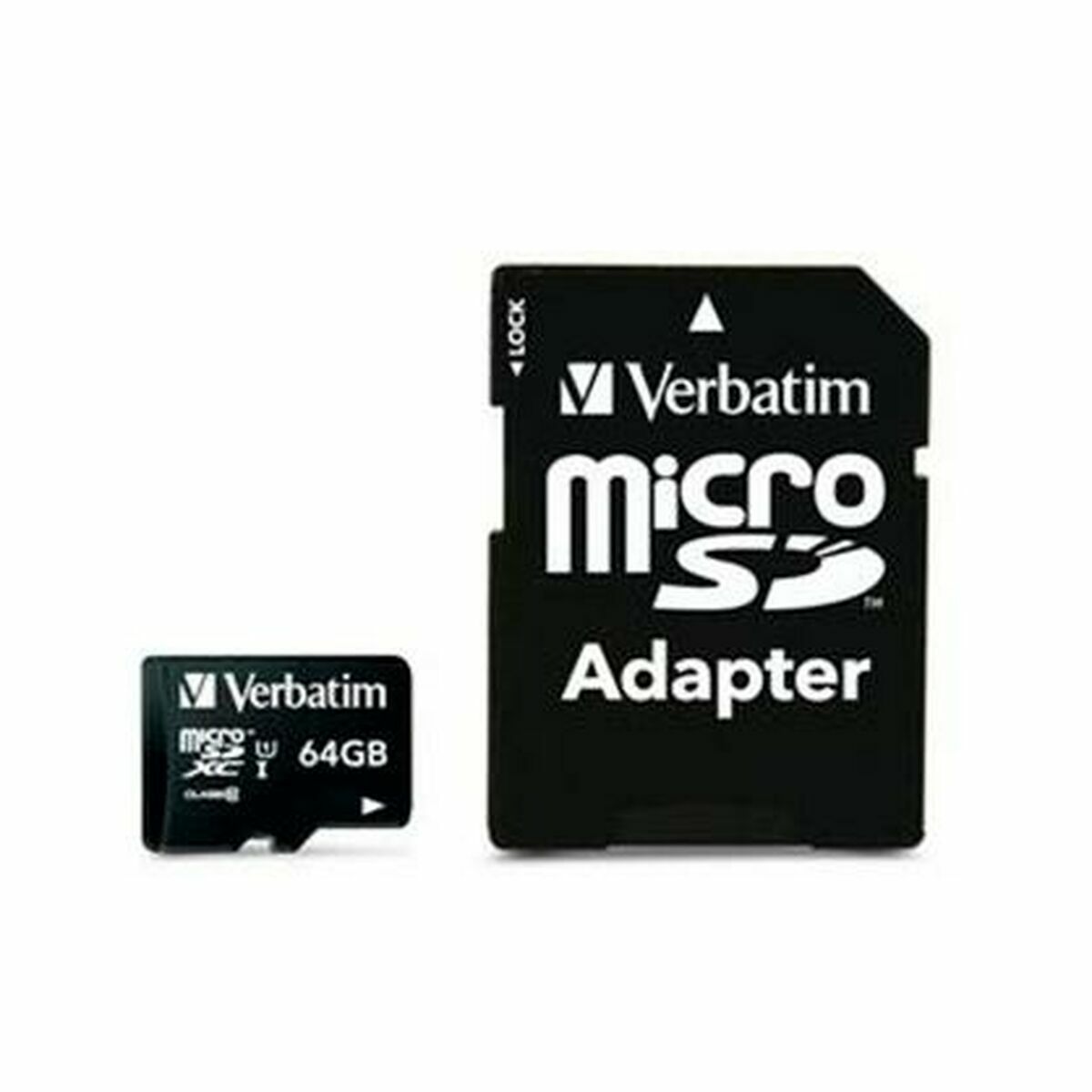 Micro SD Memory Card with Adaptor Verbatim 44084 64 GB Micro SD Memory Card with Adaptor Verbatim 44084 64 GB