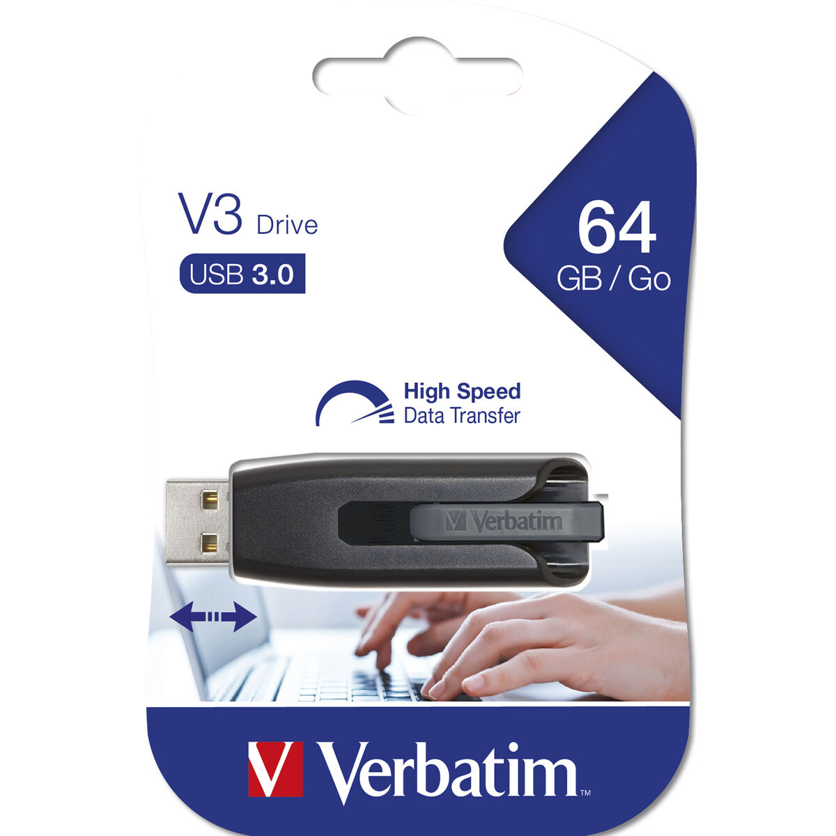 USB stick Verbatim 49174 Black 64 GB