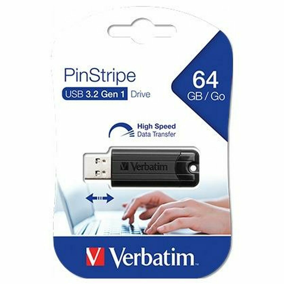 USB stick Verbatim 49318 Black 64 GB