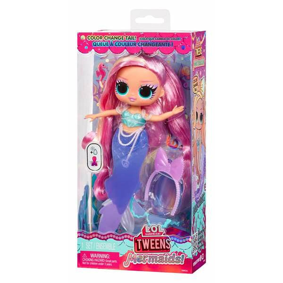 Doll LOL Surprise!  Lola Waves 25,4 x 12,7 x 6,35 cm Mermaid