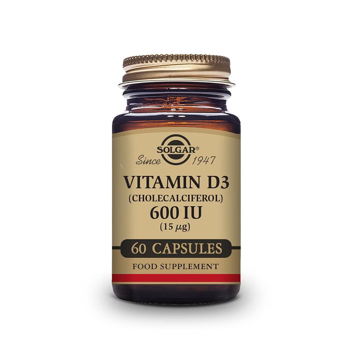 Vitamin D3 (Cholecalciferol) Solgar 600 iu 60 Capsules