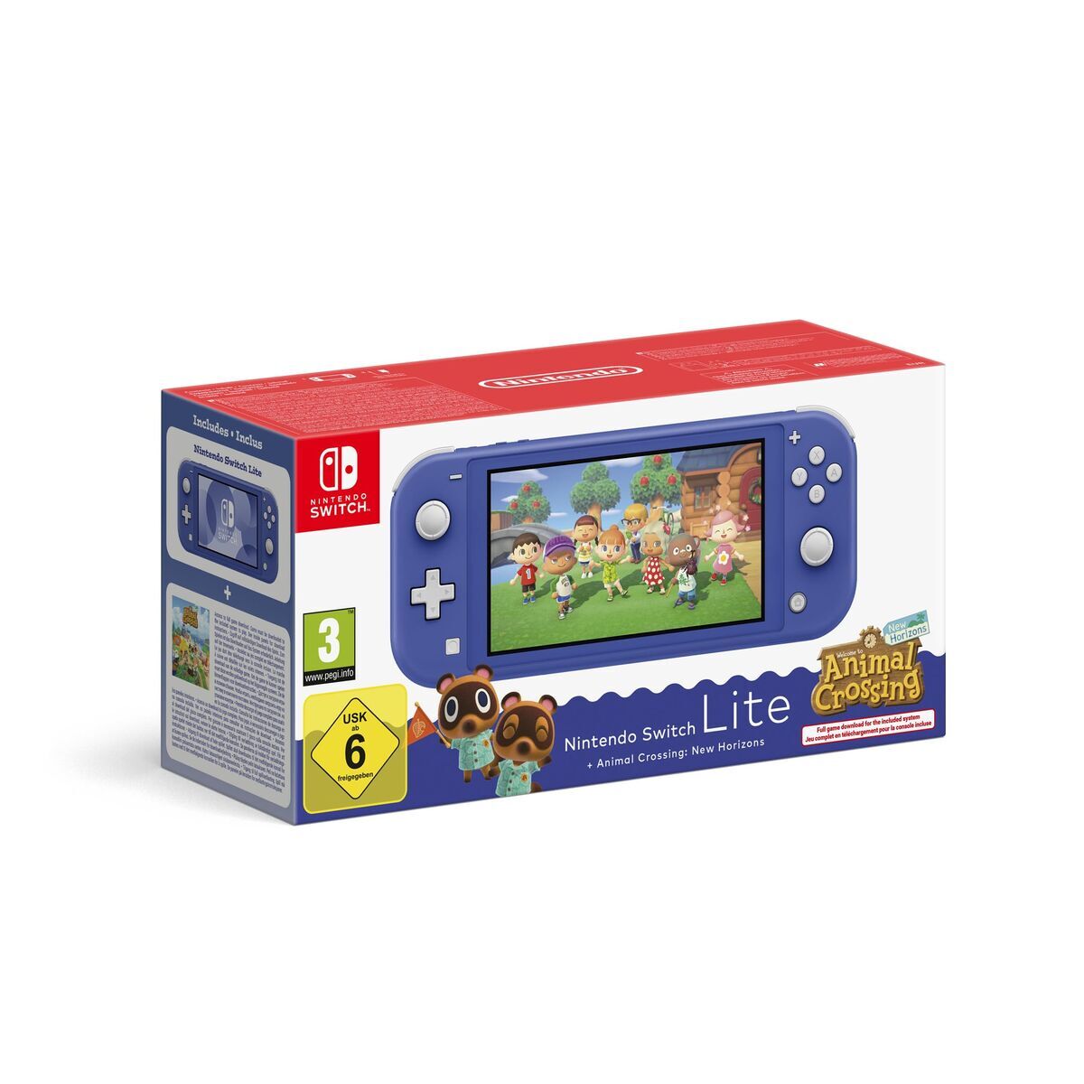 Nintendo Switch Lite + Animal Crossing Nintendo 45496546120 Blue Nintendo Switch Lite + Animal Crossing Nintendo 45496546120 Blue