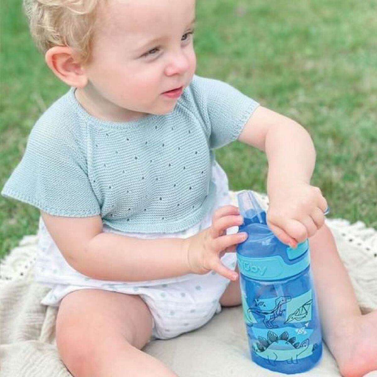 Training Glass Nby Blue 360 ml