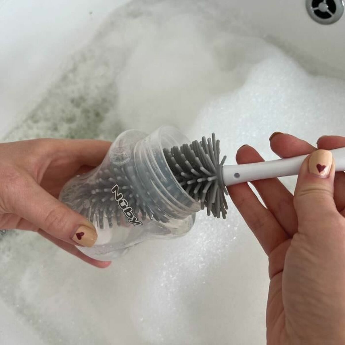 Bottle and Teat Cleaning Brush Nby Ergonomic handle