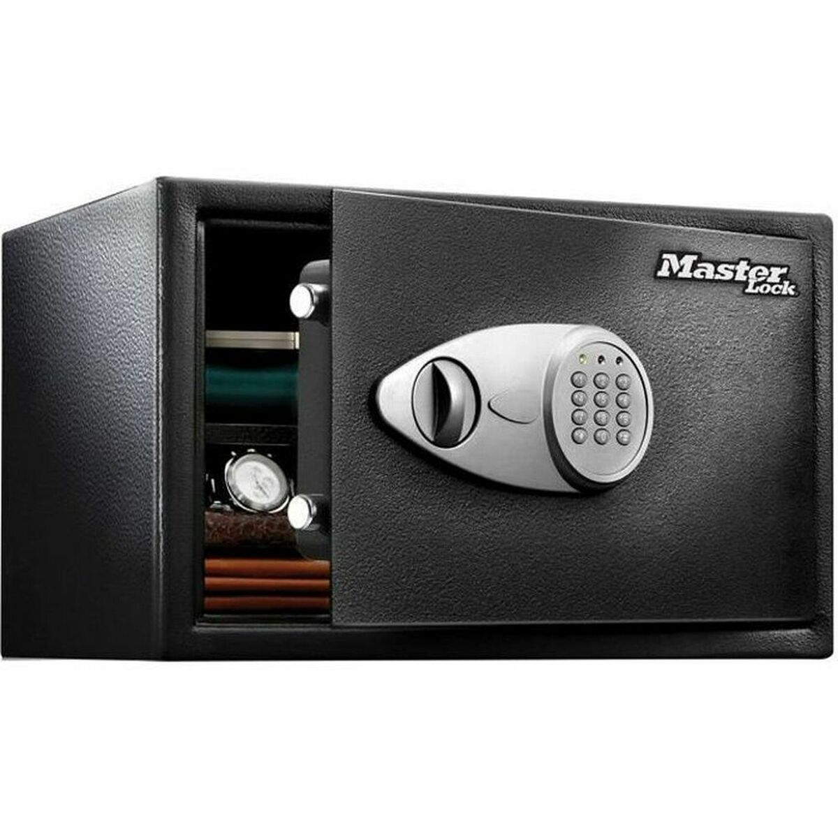 Safety-deposit box Master Lock Black Black/Grey Steel Safety-deposit box Master Lock Black Black/Grey Steel