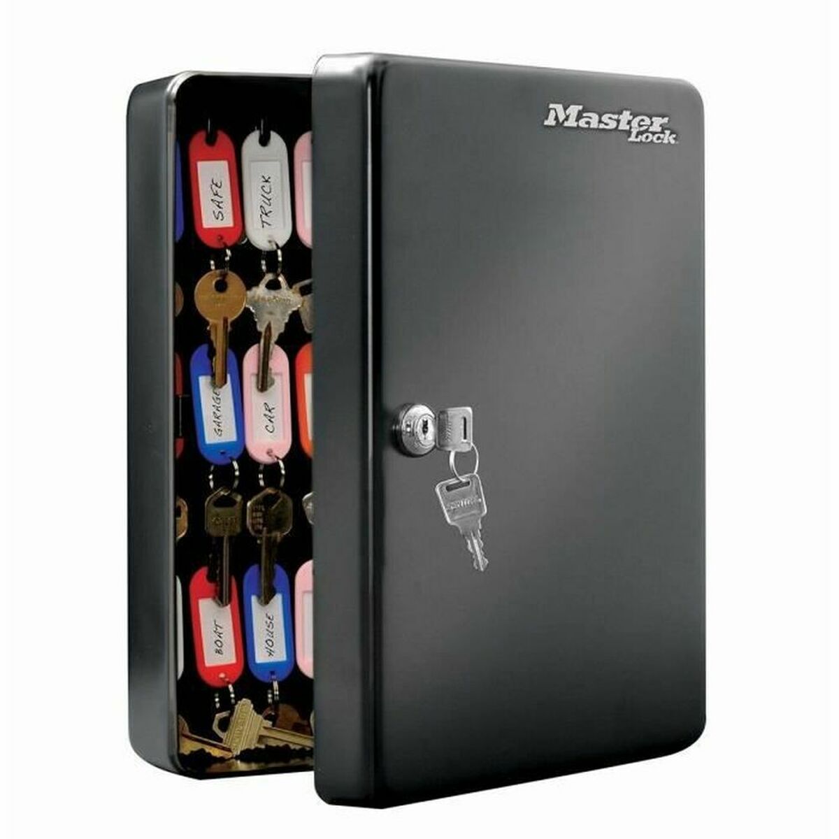 Key cupboard Master Lock ?9,8 x 23,9 x 30 cm 50 Keys Black Steel
