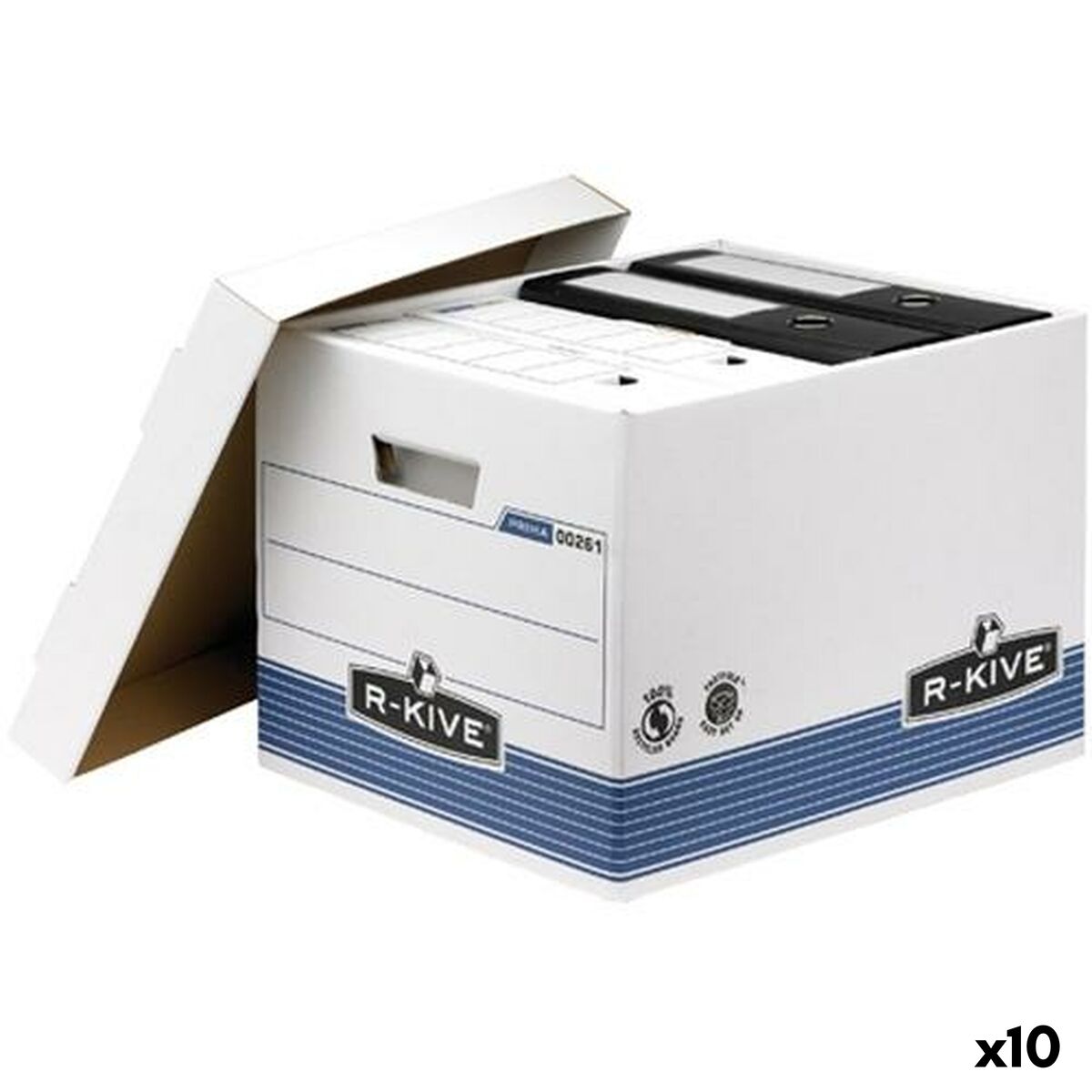 File Box Fellowes Blue White A4 29,2 x 33,5 x 40,4 cm (10 Units) File Box Fellowes Blue White A4 29,2 x 33,5 x 40,4 cm (10 Units)