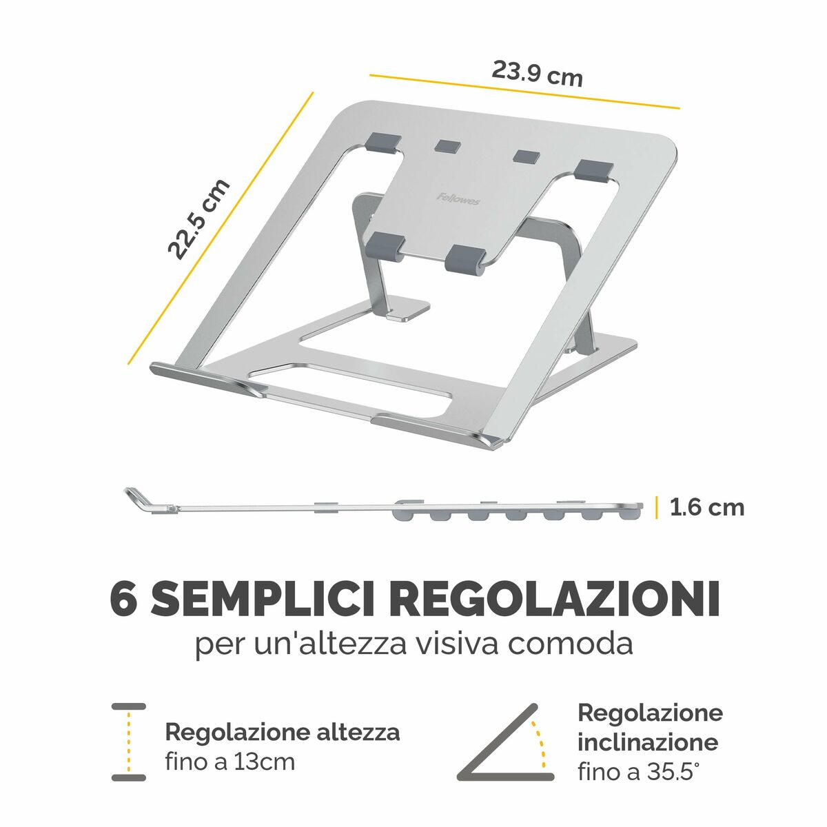 Cooling Base for a Laptop Fellowes Alumia 100138867
