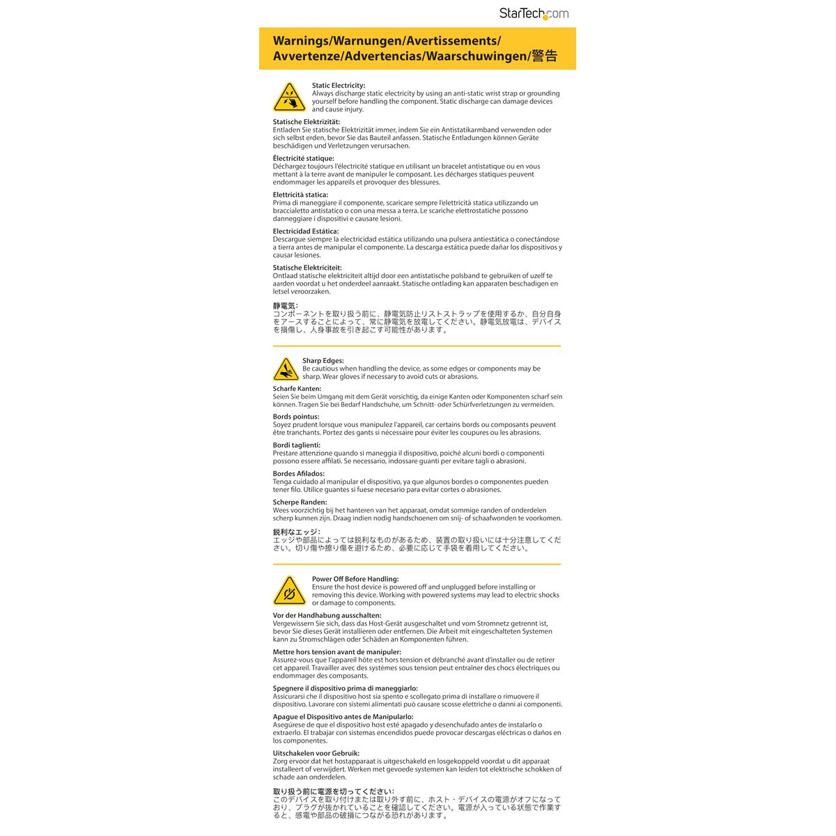 USB Cable Startech 2P6FFC-USB-SERIAL Black