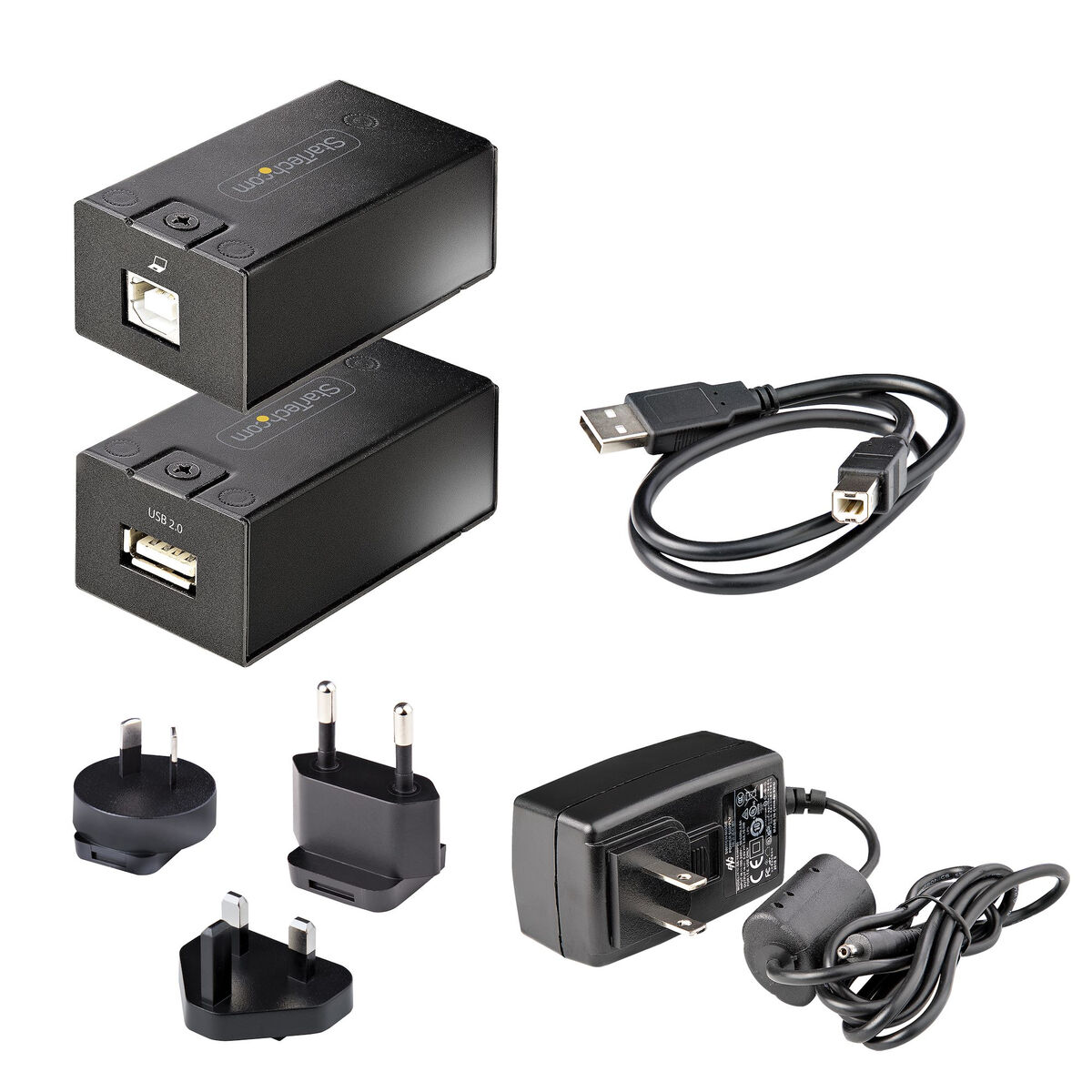 USB Hub Startech C15012-USB-EXTENDER Black 50 W