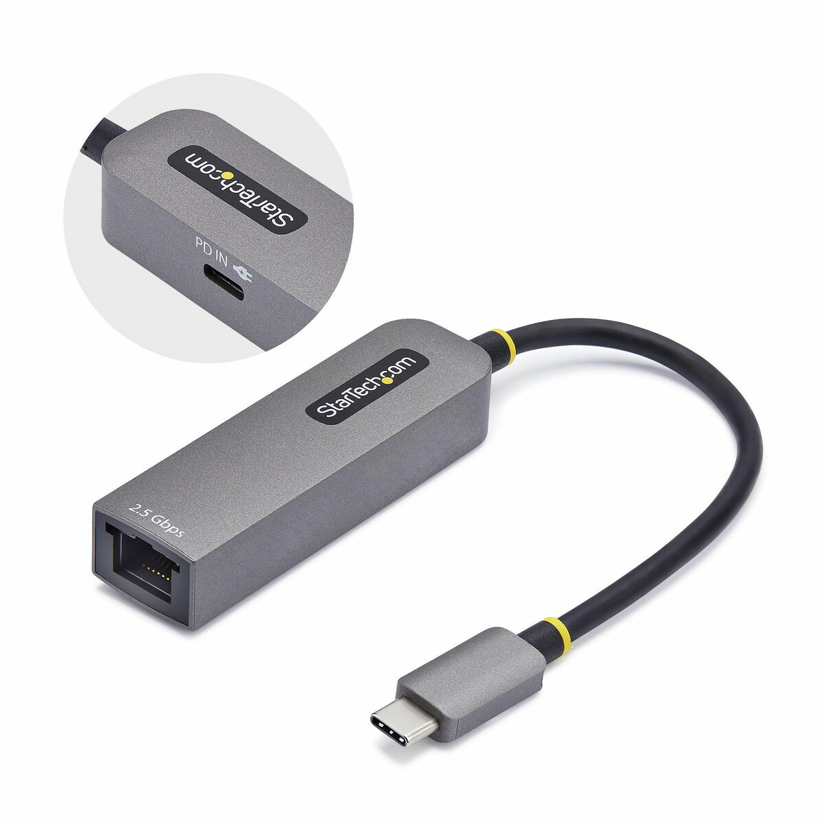 USB Cable Startech 2GPD3-USB-C-ETHERNET Grey USB Cable Startech 2GPD3-USB-C-ETHERNET Grey