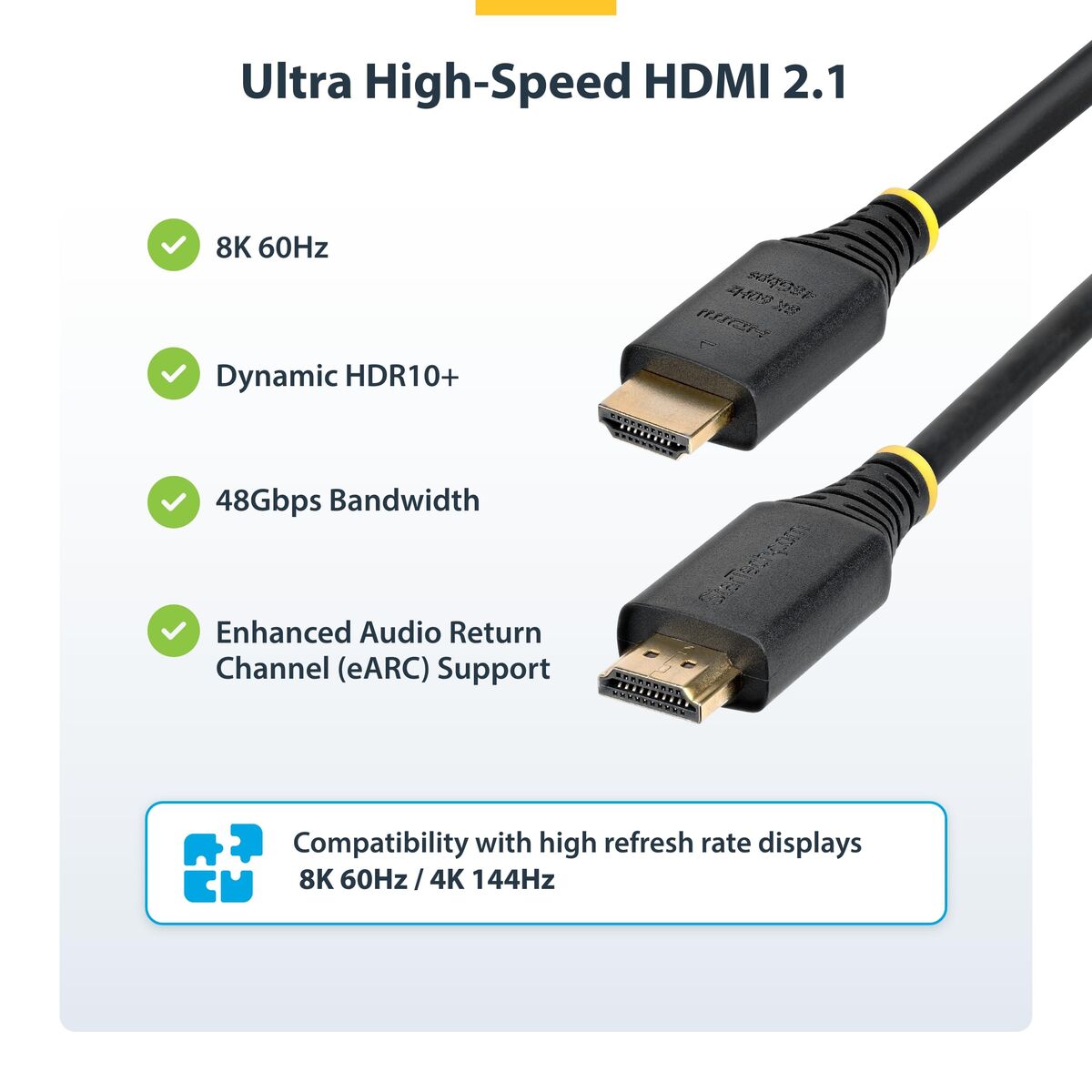 HDMI Cable Startech HDMI21-CBL-8K60-3M Black 3 m