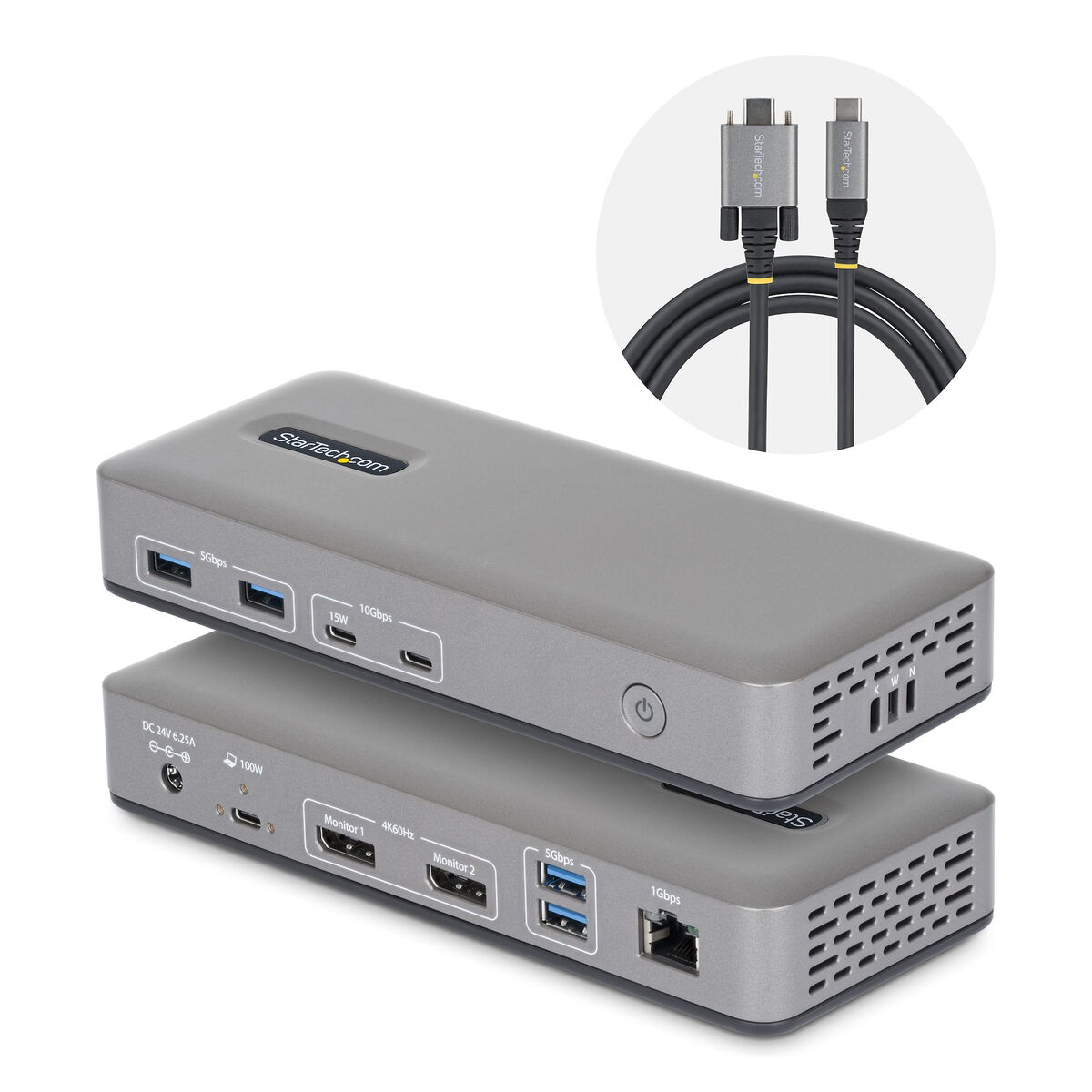USB Hub Startech 201UE-USBC-DOCK Grey USB Hub Startech 201UE-USBC-DOCK Grey