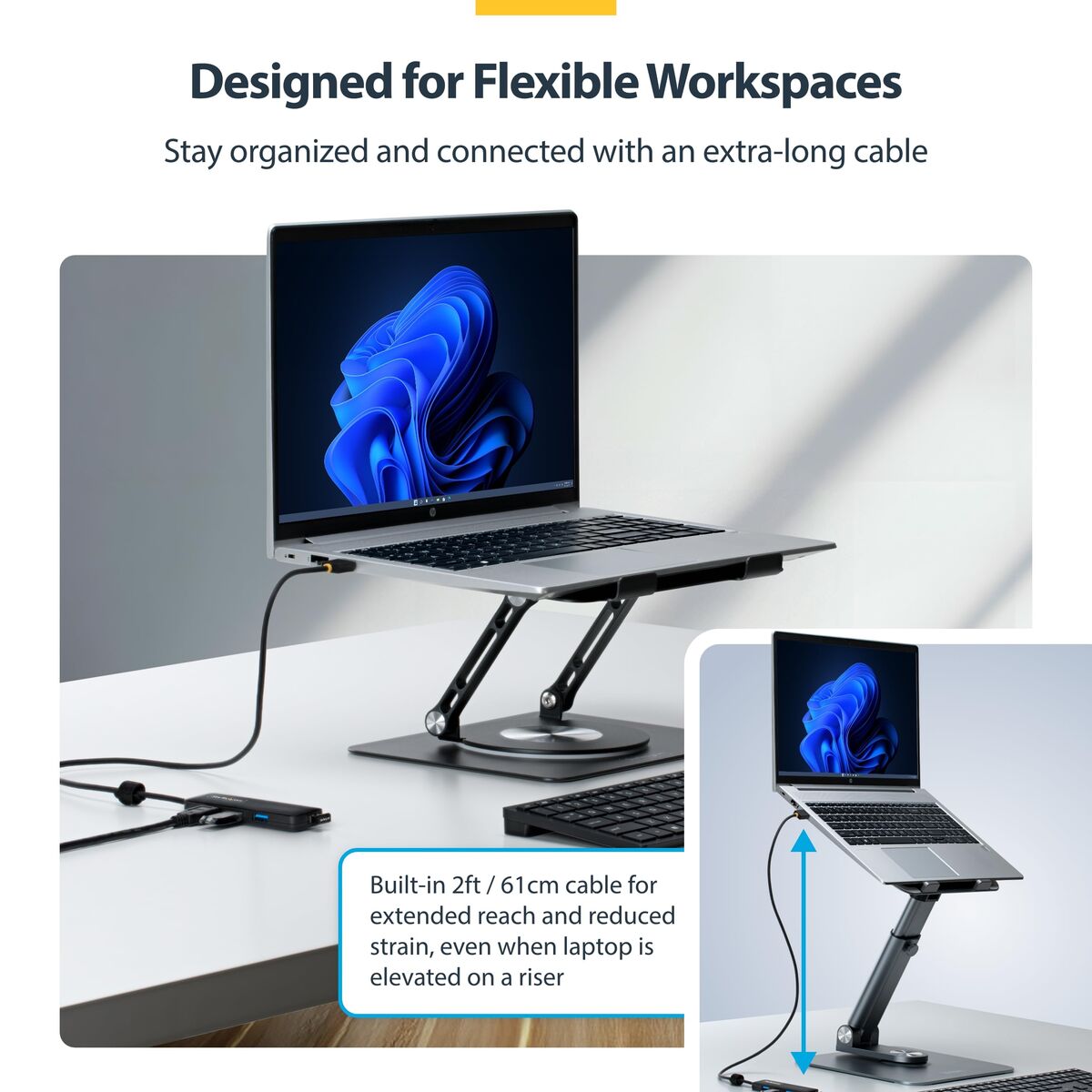 USB Hub Startech H5A4A-USB-HUB-2 Black