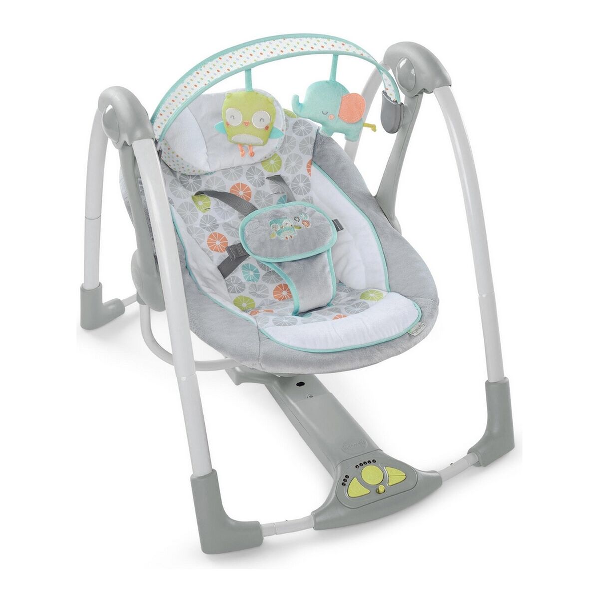 Rocking Chair Ingenuity Compact Swing – Hugs & Hoots White Grey