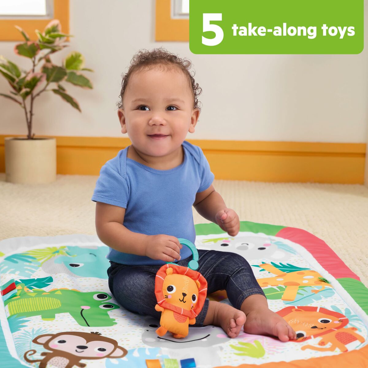 Play mat Bright Starts Jungle Multicolour
