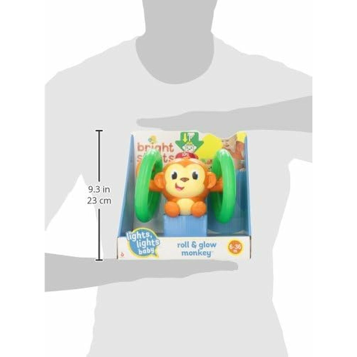 Musical Toy Bright Starts Little Roll & Glow Monkey