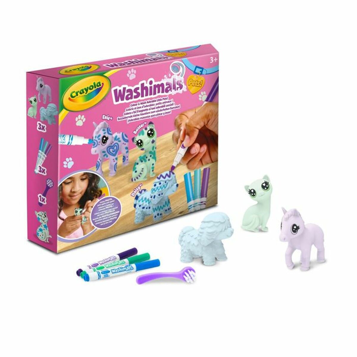 Drawing Set Crayola Washimals (3 Pieces) (3 Units) Drawing Set Crayola Washimals (3 Pieces) (3 Units)