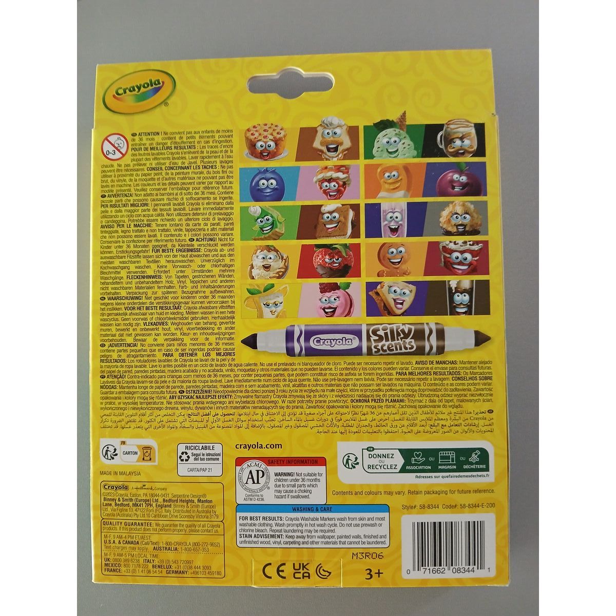 Set of Felt Tip Pens Crayola Perfumed Washable Double-ended 10 Pieces