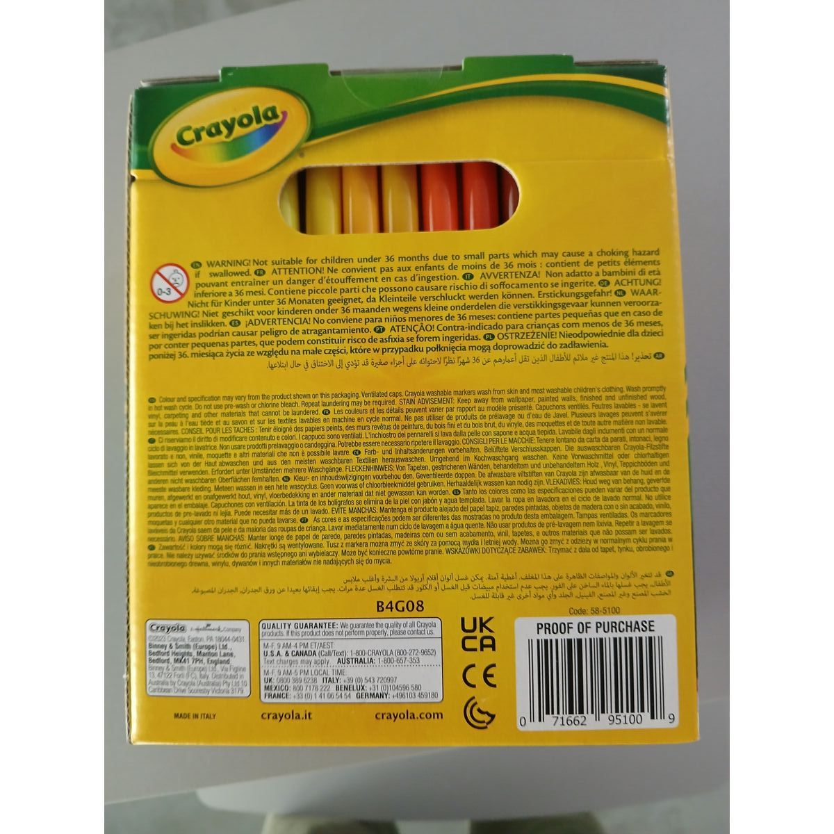 Set of Felt Tip Pens Super Tips Crayola 58-5100 (100 uds)