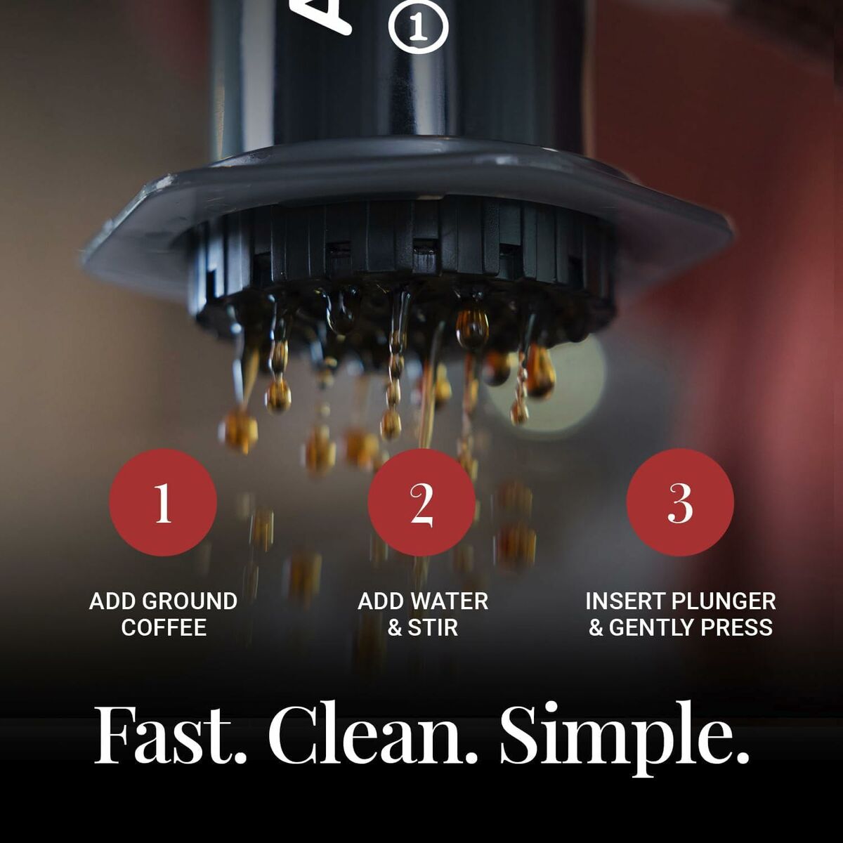Portable Coffee Maker Aeropress 85R11 Black Transparent