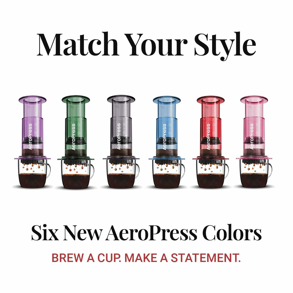 Portable Coffee Maker Aeropress Clear Transparent Tritan 250 ml
