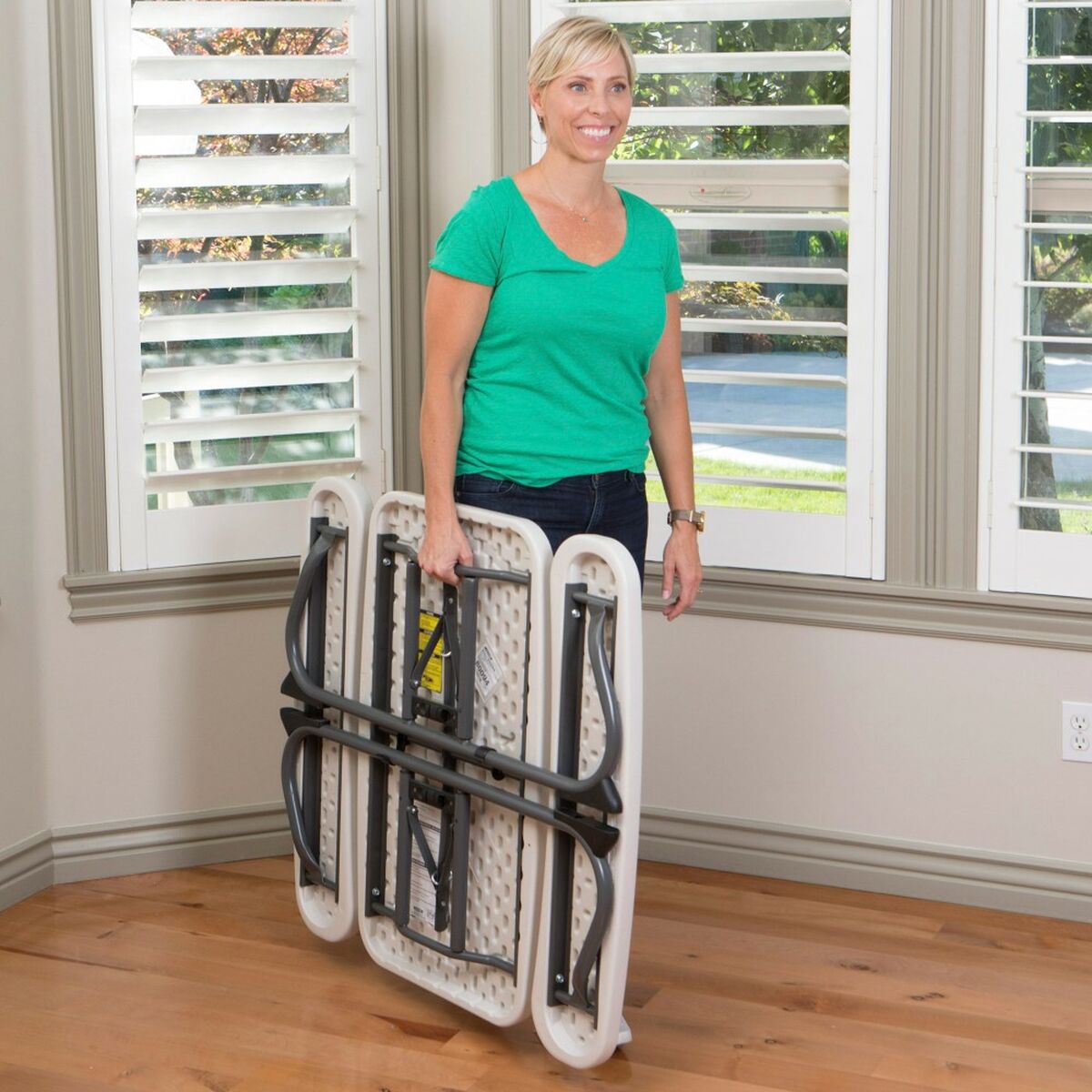 Child’s Table Lifetime Cream Foldable Picnic 82,5 x 53,5 x 90 cm Steel Plastic