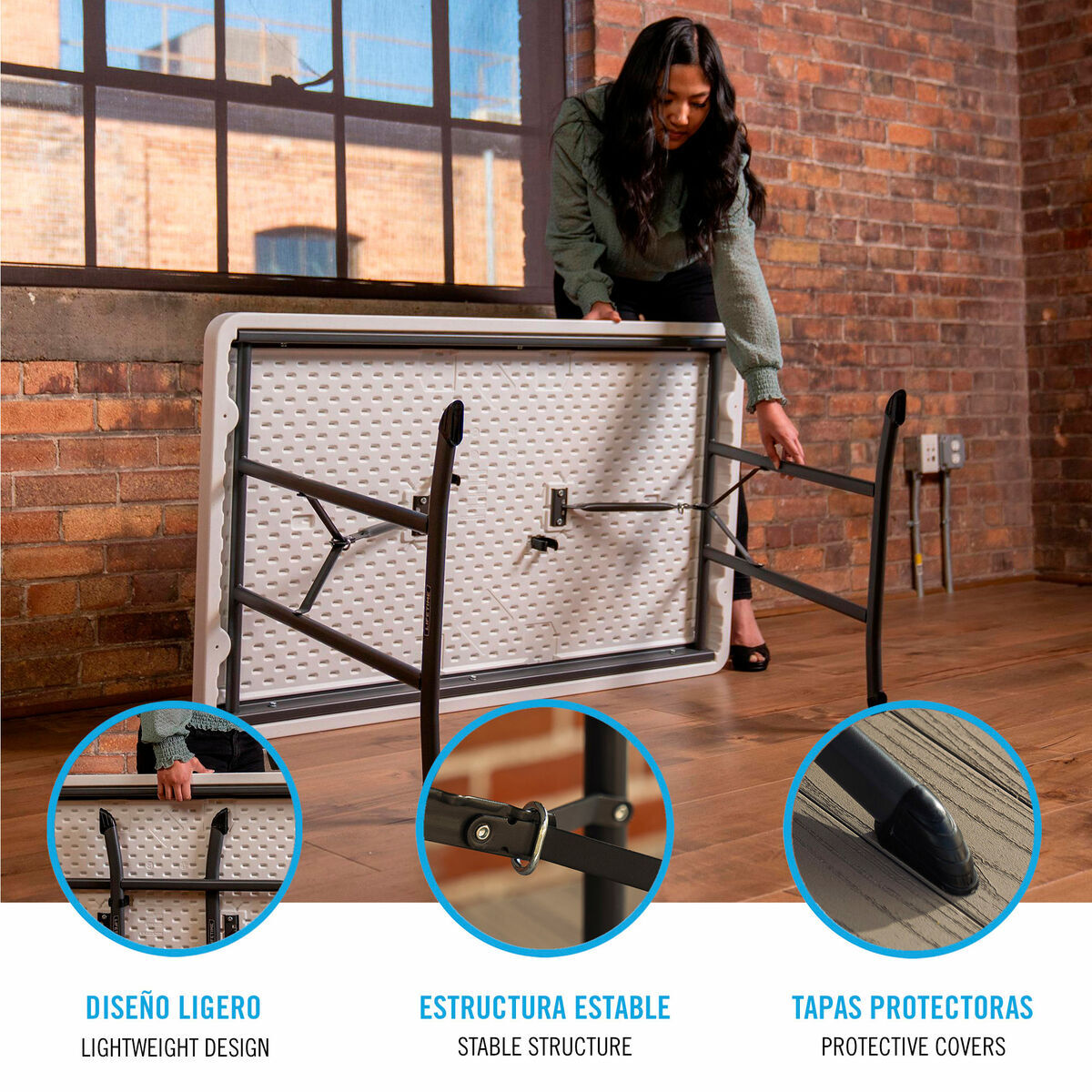 Table Lifetime White (Refurbished B)