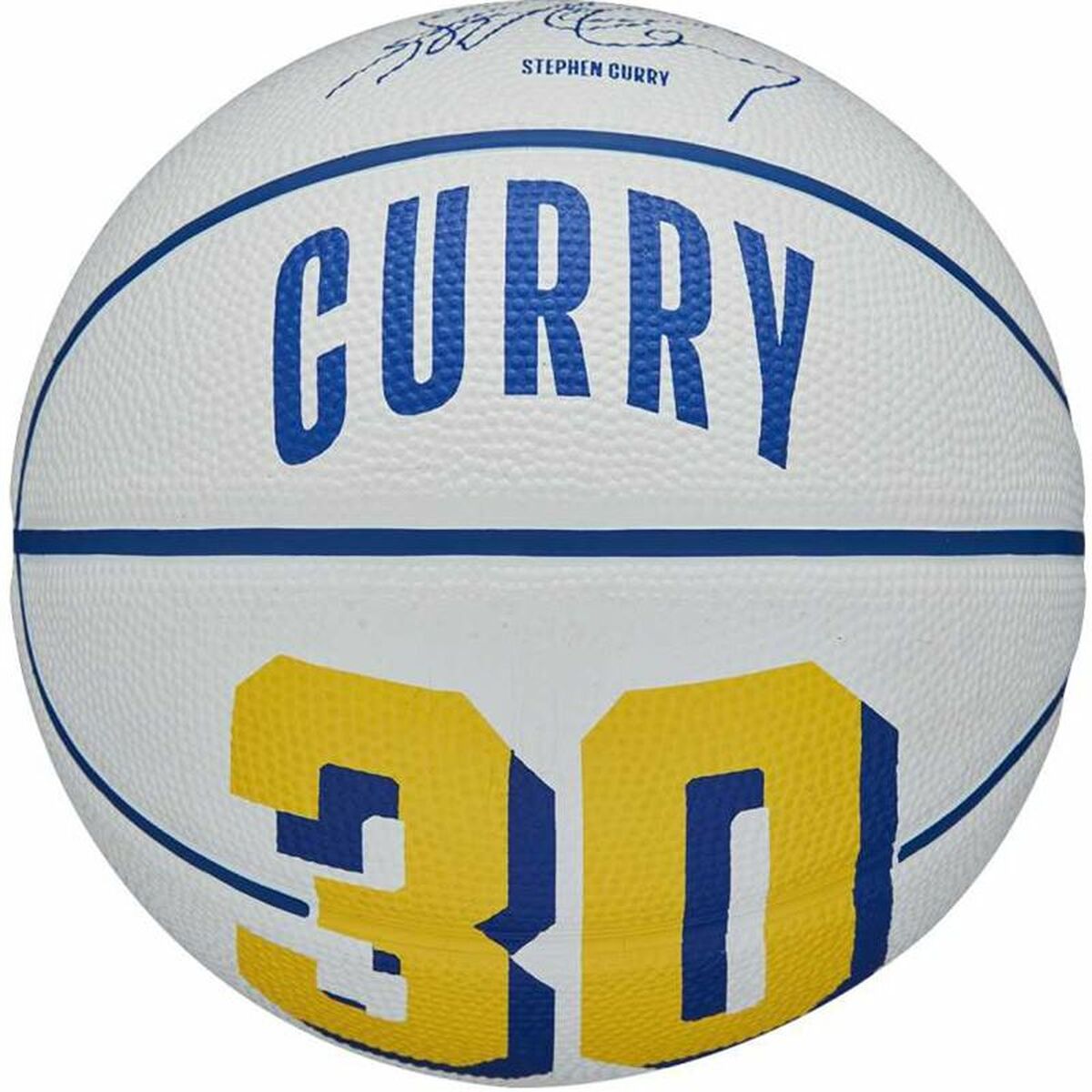 Basketball Ball Wilson Player Icon Mini Curry White (Size 3) Basketball Ball Wilson Player Icon Mini Curry White (Size 3)