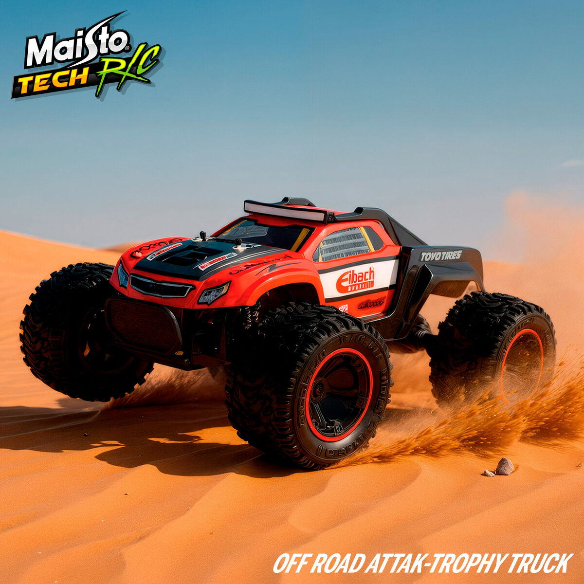 Remote-Controlled Car Maisto Trophy Truck Red 1:14 37 x 17 x 36 cm 2,4 GHz