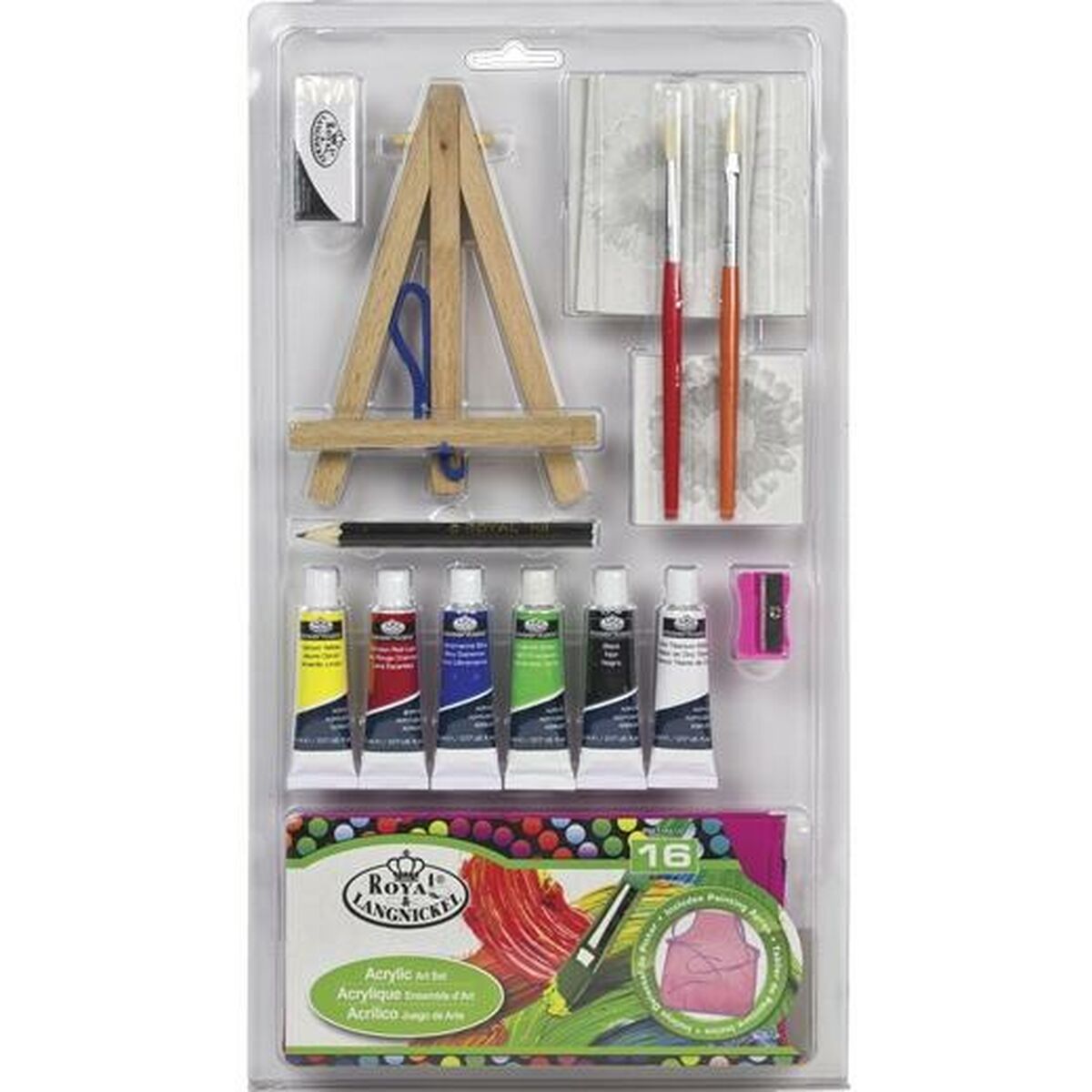 Acrylic Paint Set Royal & Langnickel Multicolour 16 Pieces