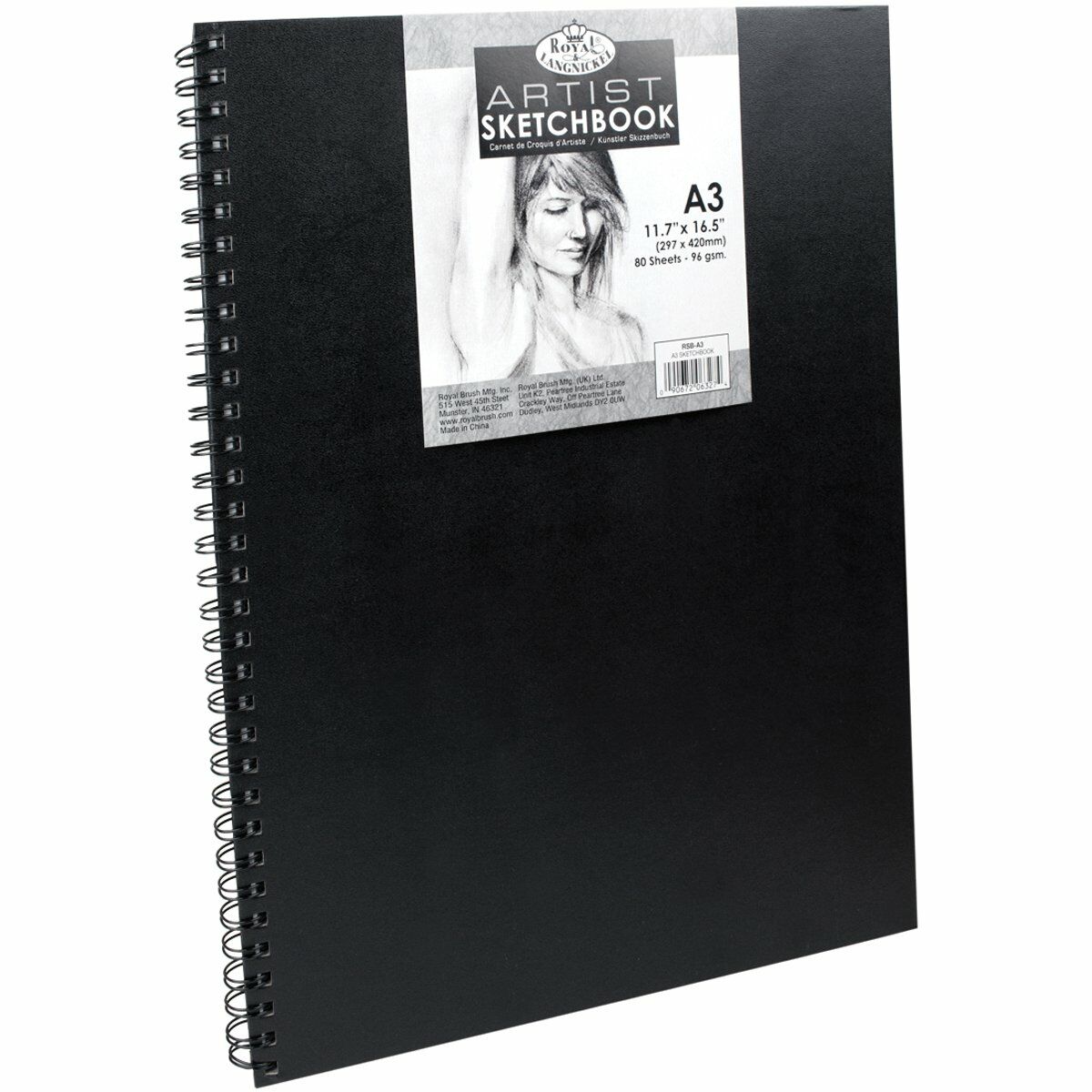 Drawing Pad Royal & Langnickel Black A3 Drawing Pad Royal & Langnickel Black A3