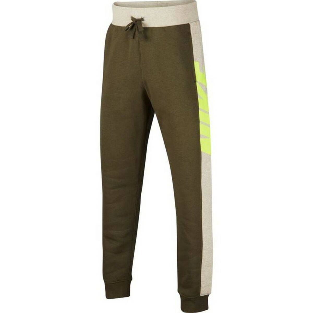 Children’s Tracksuit Bottoms Nike Fleece Kids Olive