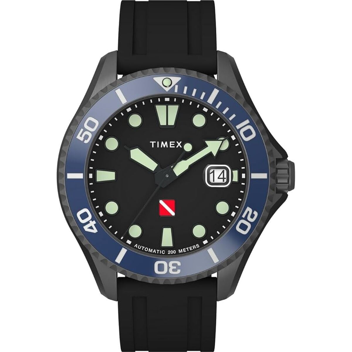 Men’s Watch Timex DEEP WATER TIBURON AUTOMATIC Black ( 44 mm)